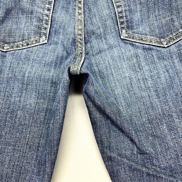2007 Gap Women's Stretch Blue Dark Wash Bootcut Jeans Size 4A 28x27 - Picture 15 of 16